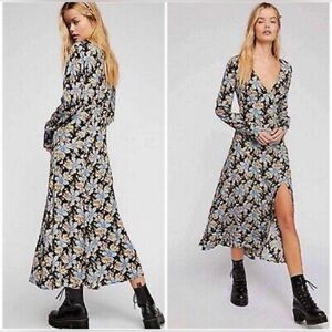 Free People Gates to Garden Midi Dress